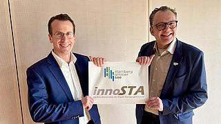 Stefan Frey und Christoph Winkelkötter präsentieren die Innosta