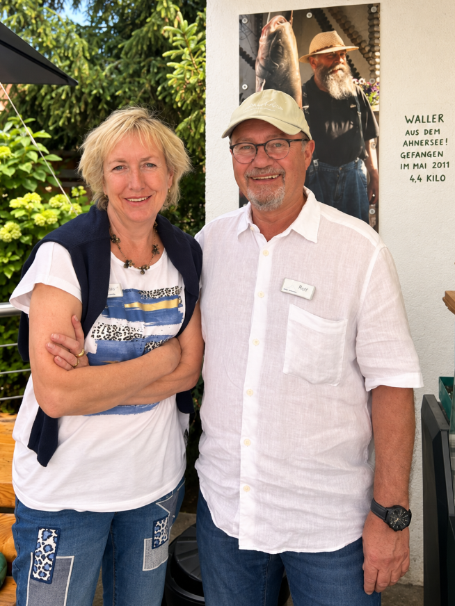 Ein Bilder der Gästeführer in Dießen, ein Mann und eine Frau