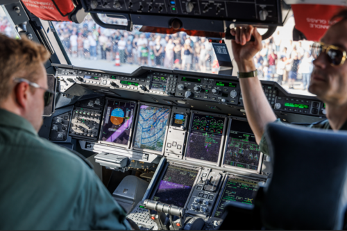 Im Cockpit