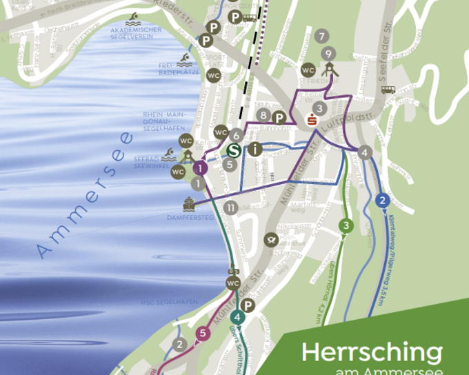 Der Ortsplan von Herrsching