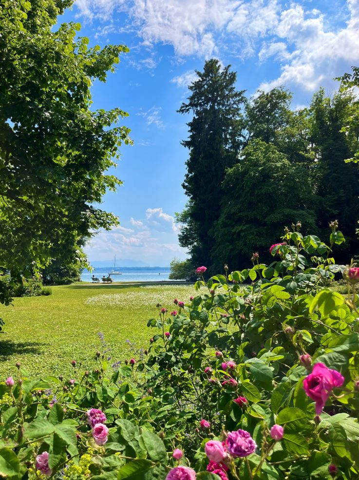 Die Roseninsel im Starnberger See