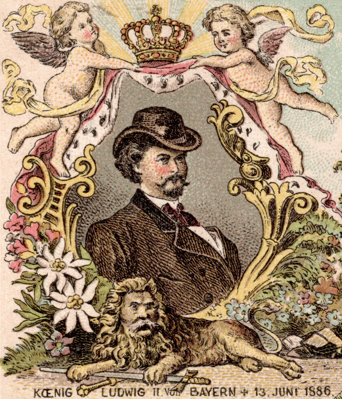 (c) Sammlung Marcus Spangenberg Postkarte von König II.