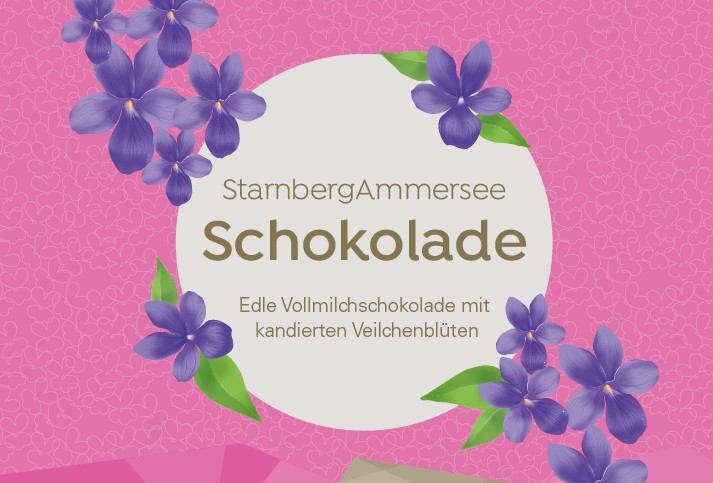 Die regionale StarnbergAmmersee Veilchenschokolade