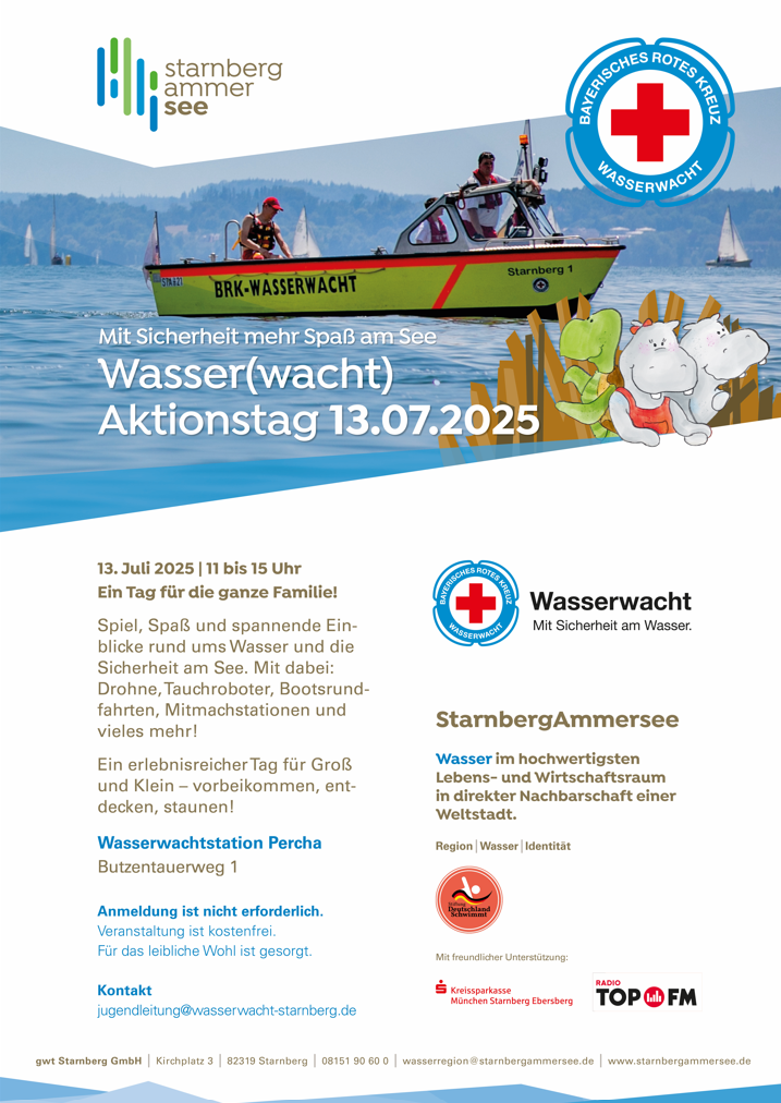 Der Wasserwacht Aktionstag ist ein Tag für die ganze Familie.