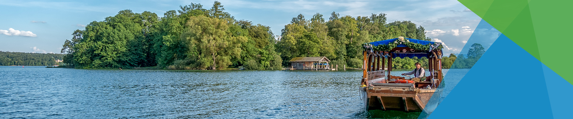 Die Roseninsel auf dem Bild ist die einzige Insel im Starnberger See. Hier trafen sich König Ludwig II. und seine Großcousine Kaiseirn Elisabeth.